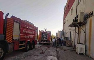 Süt ürünleri işletmesindeki yangın söndürüldü
