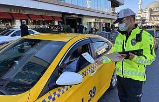Taksim Meydanı’nda taksici denetimi