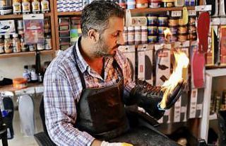 Teknolojinin girmediği dükkanında kış öncesi...