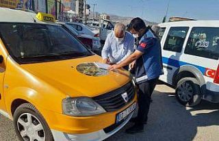 Ticari taksiler denetlendi