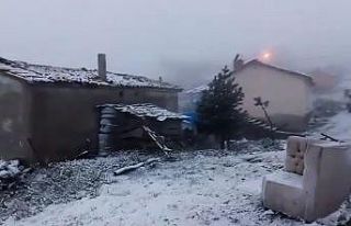 Tokat’ta yüksek kesimler beyaz örtü ile kaplandı