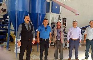 Tomarza’da selektör eleme tesisi incelendi