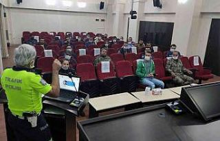 Trafikçilere tutanak düzenleme ve kurallara uyum...
