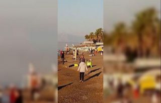 Turistlerin sabah sporundan ilginç görüntüler