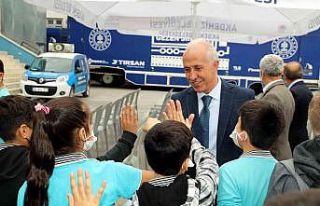 Üç Ocak Ortaokulunun öğrencileri keyif dolu bir...