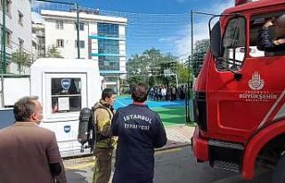 Ümraniye’de lisede yangın paniği