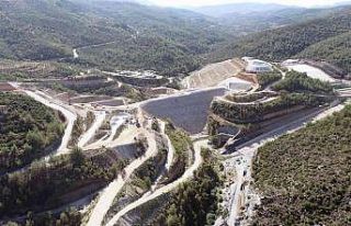 Yatağan Girme Barajı inşaatı yükseliyor