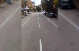 Yol çizgi çalışmaları tamamlandı