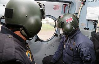 Yozgat’ta jandarma ekipleri helikopterle trafik...