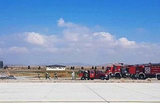 Zafer Havalimanı’nda yangın söndürme tatbikatı
