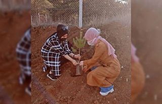 100 fidan toprakla buluştu