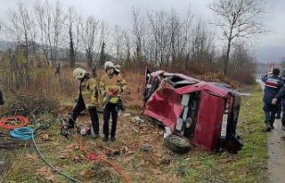 50 metre sürüklenen araç hurdaya döndü, sürücüsü...
