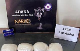 Adana’da 4 kilo 200 gram metamfetamin ele geçirildi