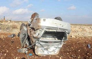 Adıyaman’da otomobil takla attı: 8 yaralı