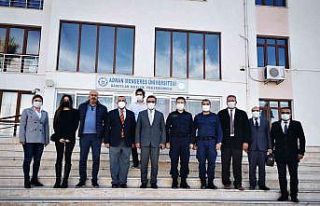 ADÜ Davutlar MYO ilçe protokolünü ağırladı