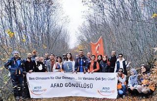 AFAD gönüllüleri doğa yürüyüşünde buluştu