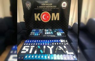 Ağrı’da gümrük kaçağı cihazlar ele geçirildi