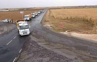 Akçakale kırsalında yol çalışması