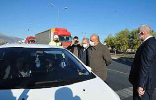Akşehir protokolünden emniyet kemeri denetimi