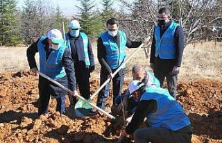 Akşehir’de 800 fidan toprakla buluşturuldu