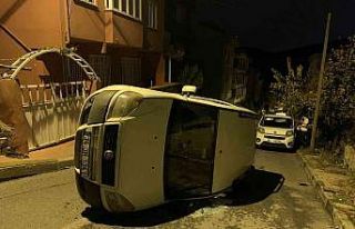 Alkollü sürücünün kullandığı otomobil önce...