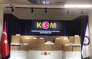Ankara’da 4 milyon boş makaron ve 15 bin adet kozmetik...