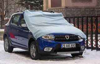 Ardahan buz kesti: Göle ilçesi eksi 8 dereceye düştü