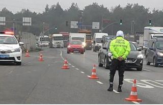 Arnavutköy’de hafriyat kamyonlarına yönelik denetim