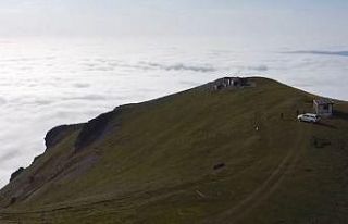 Artvin’de etkili olan sis bulutu görsel şölen...
