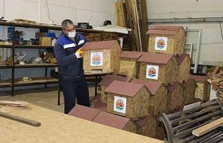 Atakum’da sokak hayvanlarına yuva