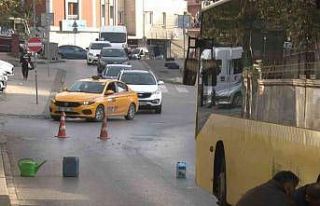 Ataşehir’de İETT aracı yolda kaldı, sürücü...