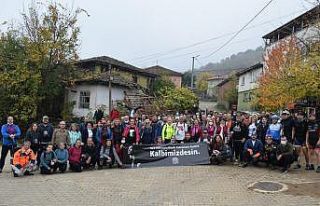 Atatürk’ü doğa yürüyüşünde andılar