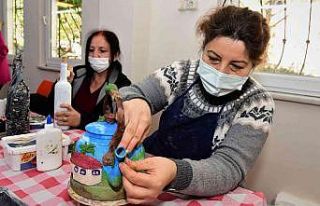 Atıklar sanat eserine dönüşüyor