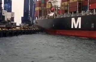 Avcılar’da Ambarlı Limanı’nda şiddetli lodos...