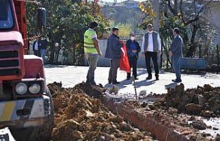 Avluburun’da doğalgaz çalışmaları başladı
