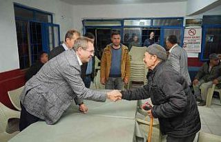 Ayvalık Belediye Başkanı Ergin, mahalle ziyaretlerinde...