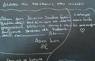 Ayvalık’ta öğrenciler Atatürk için anı defteri...