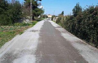 Bafra’ya sıkıştırılmış beton yol