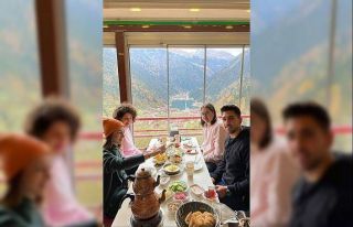 Bakasetas sevgilisi ile Uzungöl’ü gezdi