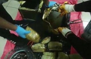 Bal tenekesinde uyuşturucu sevkiyatına jandarma...