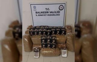 Bandırma’ da 95 kilo kaçak tütün yakalandı