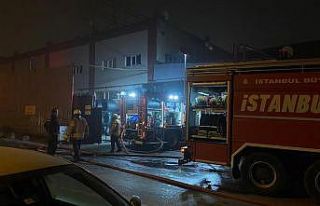 Başakşehir’de bir metal fabrikasının bahçesinde...