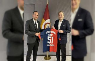 Başkan Özdemir, Galatasaray Başkanı Elmas ile...