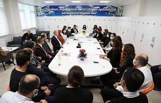 Başkan Özlü mezun olduğu okula gitti