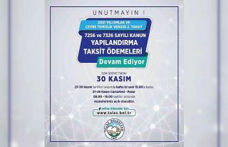 Başkan Yalçın’dan vergide son gün hatırlatması
