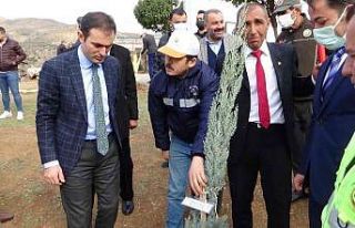 Batman’da dikilen fidanlara 15 Temmuz şehitlerinin...