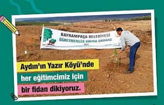 Bayrampaşa’da her öğretmen için bir ağaç