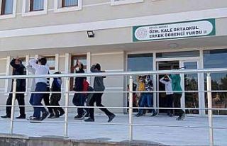 Bingöl’de yurt öğrencileriyle tatbikat yapıldı