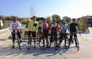 Bisikletçiler unutulmaz bir gün geçirdi
