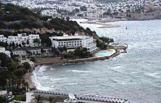 Bodrum’da fırtına etkili oluyor